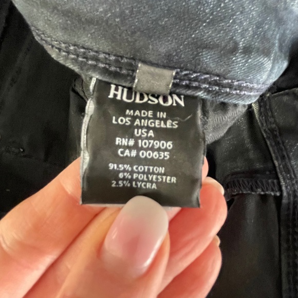 Hudson Collins Skinny Super Stretch Jeans Size 31 Black - Picture 10 of 10